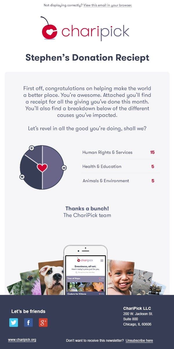 charipick-mobile-giving-platform screenshot 4 of 5