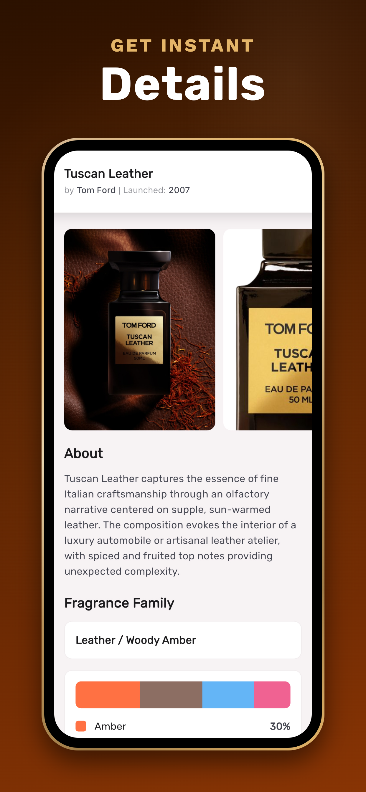 Fragrance details view