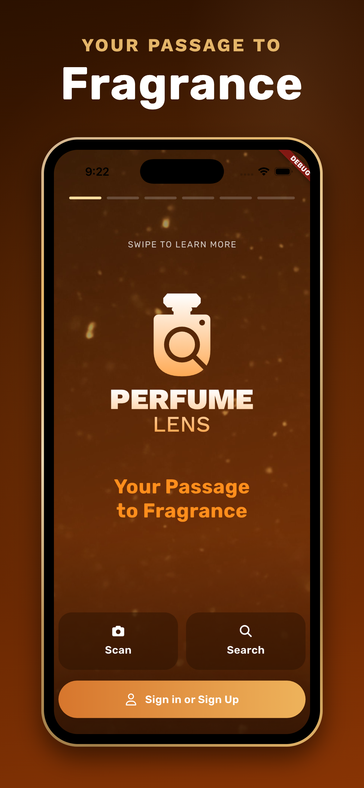 Perfume Lens home view