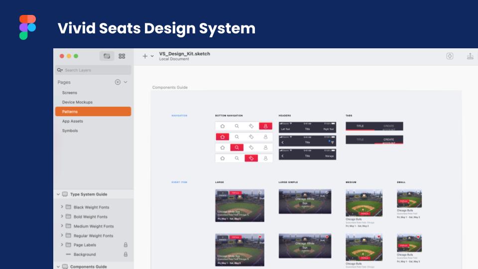 vivid-seats-mobile-ui-design — Approach Section 3: Implementation and UI Kit Development (3 of 3)