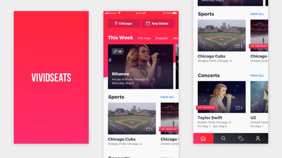 vivid-seats-mobile-ui-design screenshot 4 of 5